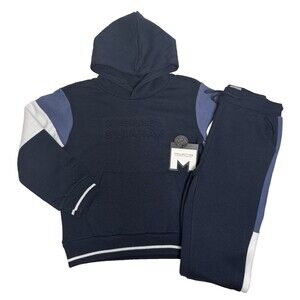Collection by Michael Strahan Boys Blue Sweatsuit Size 4 Kids Hoodie & Pants Set